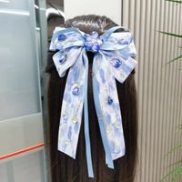 Women's Simple Style Floral Bow Knot Artificial Gemstones Cloth Artificial Gemstones Hair Clip sku image 1