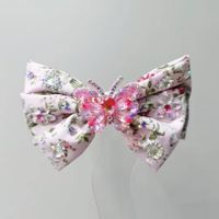 Women's Simple Style Bow Knot Artificial Crystal Cloth Artificial Gemstones Hair Clip main image 4