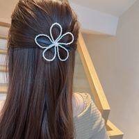 Women's Sweet Korean Style Flower Arylic Alloy Hair Clip main image 4