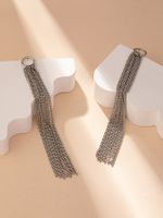 1 Pair Simple Style Tassel Zinc Alloy Drop Earrings main image 4