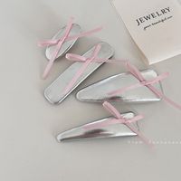 Women's Lady Bow Knot Pu Leather Hair Clip main image 5
