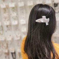 Women's Cute Bow Knot Pu Leather Hair Clip main image 5