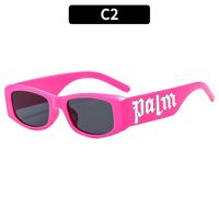 Casual Letter Color Block Ac Square Full Frame Kids Sunglasses sku image 2