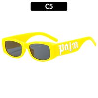 Casual Letter Color Block Ac Square Full Frame Kids Sunglasses sku image 5