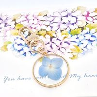 Casual Vacation Simple Style Flower Alloy Resin Keychain main image 1