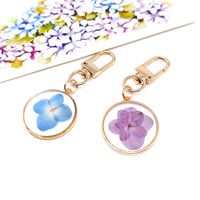 Casual Vacation Simple Style Flower Alloy Resin Keychain main image 6