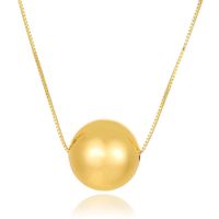 Wholesale Simple Style Ball Copper Plating Necklace sku image 5