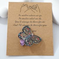 Women's Cute Butterfly Arylic Alloy Hair Clip sku image 1