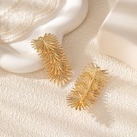 2 Pieces Romantic Sweet Simple Style Leaf Leaves Alloy Ear Studs main image 4