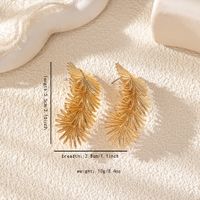 2 Pieces Romantic Sweet Simple Style Leaf Leaves Alloy Ear Studs main image 5