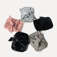 Women's Small Pu Leather Nylon Solid Color Basic Vintage Style Zipper Crossbody Bag main image 1