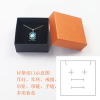 Ring Box Bowknot Jewelry Display Gift Pendant Necklace Earring Box sku image 1