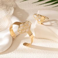 Simple Style Classic Style Solid Color 14K Gold Plated Alloy Wholesale Rings Bracelets main image 3
