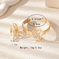 Simple Style Classic Style Solid Color 14K Gold Plated Alloy Wholesale Rings Bracelets main image 5