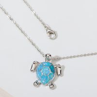 Cute Classic Style Tortoise Animal Butterfly Copper Alloy Three-dimensional Inlay Rhinestones Women's Pendant Necklace sku image 14