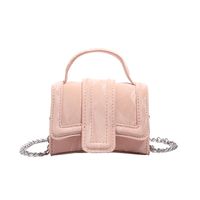 Women's Medium Pu Leather Solid Color Vintage Style Classic Style Magnetic Buckle Crossbody Bag sku image 3