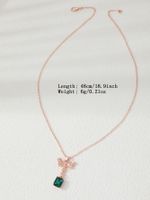 Cute Classic Style Tortoise Animal Butterfly Copper Alloy Three-dimensional Inlay Rhinestones Women's Pendant Necklace sku image 6