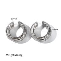 1 Pair IG Style Basic C Shape Solid Color Thick 304 Stainless Steel 14K Gold Plated Ear Cuffs sku image 1