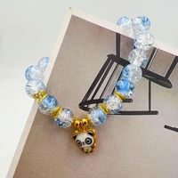 Wholesale Jewelry Glam Cute Shiny Panda Mostacilla Glass Beaded Bracelets sku image 5