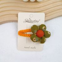 Simple Style Flower Cloth Hair Clip sku image 21