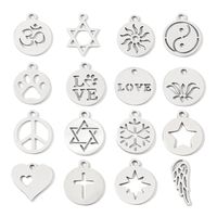 20 PCS/Package 201 Stainless Steel Wings Airplane Polished Pendant main image 1