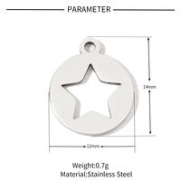 20 PCS/Package 201 Stainless Steel Wings Airplane Polished Pendant sku image 8