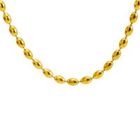 304 Stainless Steel 18K Gold Plated Simple Style Classic Style Plating Solid Color Necklace main image 5