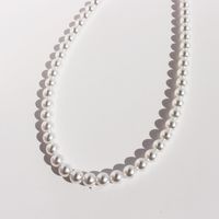 Freshwater Pearl Brass Elegant Simple Style Beaded Geometric Necklace sku image 5