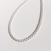 Freshwater Pearl Brass Elegant Simple Style Beaded Geometric Necklace sku image 3