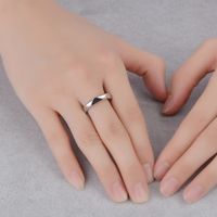 Copper Basic Simple Style Commute Plating Geometric Solid Color Open Rings sku image 1