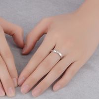 Copper Basic Simple Style Commute Plating Geometric Solid Color Open Rings sku image 2