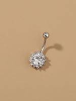 1 Piece Belly Rings Fashion Heart Shape 304 Stainless Steel Plating Zircon main image 11