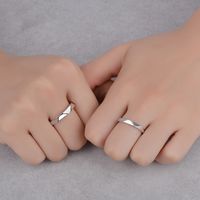 Copper Basic Simple Style Commute Plating Geometric Solid Color Open Rings main image 1