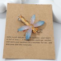 Women's Cute Bee Alloy Resin Inlay Acrylic Hair Clip sku image 9