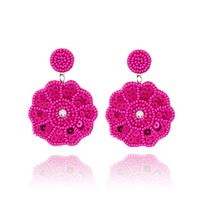 1 Paar Elegant Süss Einfarbig Perlen Perlen Paillette Nicht Gewebt Tropfenohrringe sku image 1