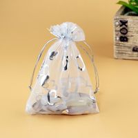 Casual Simple Style Heart Shape Organza Jewelry Packaging Bags sku image 10