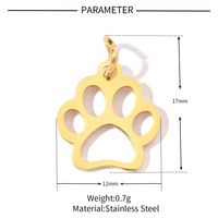 20 PCS/Package 201 Stainless Steel 18K Gold Plated Solid Color Polished Pendant sku image 12