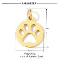 20 PCS/Package 201 Stainless Steel 18K Gold Plated Solid Color Polished Pendant sku image 14