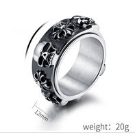 Hip-Hop Retro Color Block 304 Stainless Steel Plating 18K Gold Plated Men's Rings main image 3