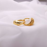 Copper Brass Gold Plated Simple Style Solid Color Plating Inlay Solid Color Zircon Open Rings main image 4