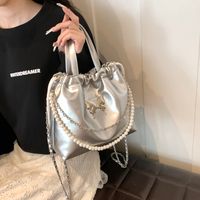 Women's Medium Pu Leather Solid Color Bow Knot Streetwear Square Magnetic Buckle Fashion Backpack main image 1