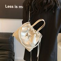 Women's Medium Pu Leather Solid Color Bow Knot Streetwear Square Magnetic Buckle Fashion Backpack main image 3