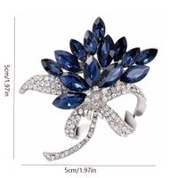 Elegant Vintage Style Color Block Alloy Inlay Artificial Diamond Women's Brooches main image 2