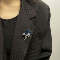 Elegant Vintage Style Color Block Alloy Inlay Artificial Diamond Women's Brooches main image 4