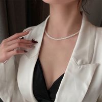Casual Cute Classic Style Round Imitation Pearl Copper Unisex Necklace main image 6