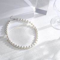 Casual Cute Classic Style Round Imitation Pearl Copper Unisex Necklace main image 2