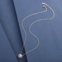 Sterling Silber 14 Karat Vergoldet Einfacher Stil Klassischer Stil Inlay Herzform Halskette Mit Anhänger main image 3