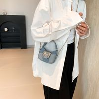 امرأة جلد غير حقيقي اللون الصامد عقدة القوس النمط الكلاسيكي خيوط الخياطة مشبك مغناطيسي حقيبة يد main image 7
