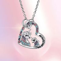 Artistic Animal Unicorn Alloy Plating Inlay Rhinestones Gold Plated Silver Plated Women's Pendant Necklace main image 2