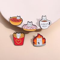 Cartoon Style Cute Cowboy Style Animal Cup Alloy Stamping Stoving Varnish Plating Unisex Brooches main image 3